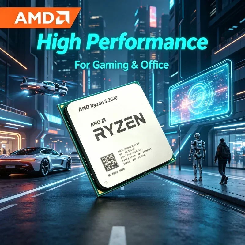 AMD Ryzen 5 2600 Original Desktop CPU 6C12T 3.4 To 3.9GHz AM4 Processor Ideal For PC Gaming Video Editing Office No Retail Box
AMD Ryzen 5 2600 Original Desktop CPU 6C12T 3.4 To 3.9GHz AM4 Processor Ideal For PC Gaming Video Editing Office No Retail Box