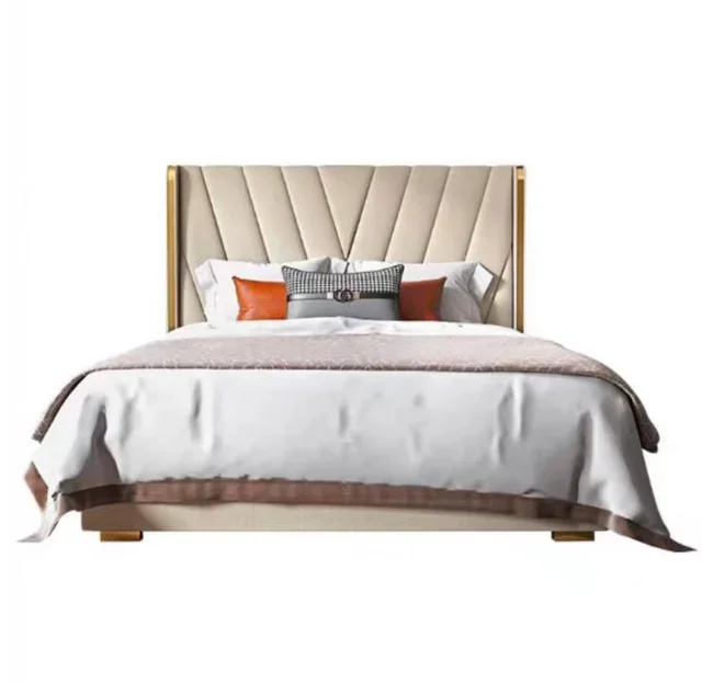 New Bedroom Furniture Linen Fabric Up-holstered Size Wooden Drawer Storage Bed Frame
New Bedroom Furniture Linen Fabric Up-holstered Size Wooden Drawer Storage Bed Frame