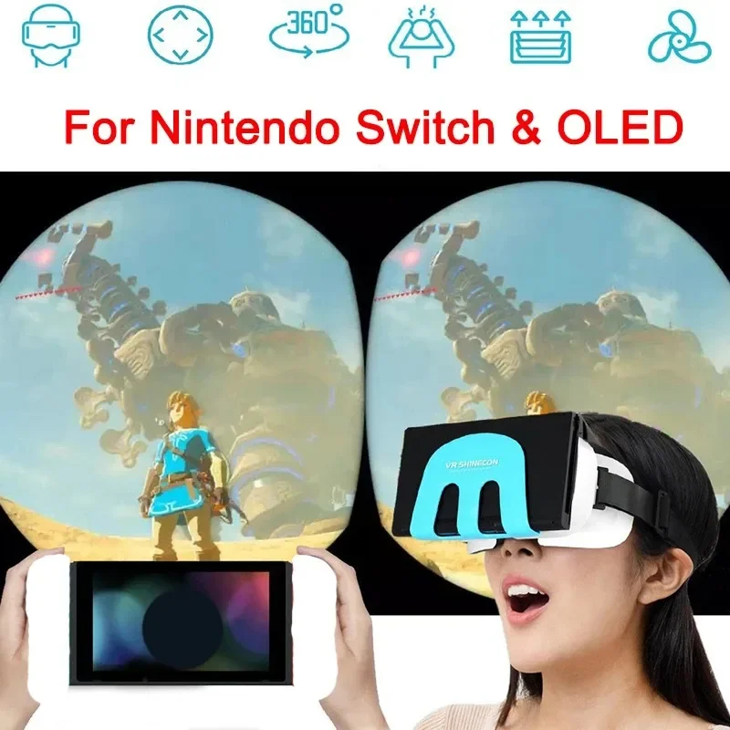 VR For Nintendo Switch & OLED 3D Virtual Reality VR Glasses Headset Devices Helmet Lense Goggles Gaming Accessories
VR For Nintendo Switch & OLED 3D Virtual Reality VR Glasses Headset Devices Helmet Lense Goggles Gaming Accessories