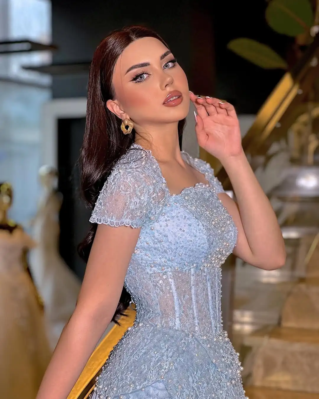 Customized Luxury Beaded Pearls Lace Evening Dress A-Line Cap Sleeves Prom Gowns Formal Occasion vestidos de fiesta New Design
Customized Luxury Beaded Pearls Lace Evening Dress A-Line Cap Sleeves Prom Gowns Formal Occasion vestidos de fiesta New Design