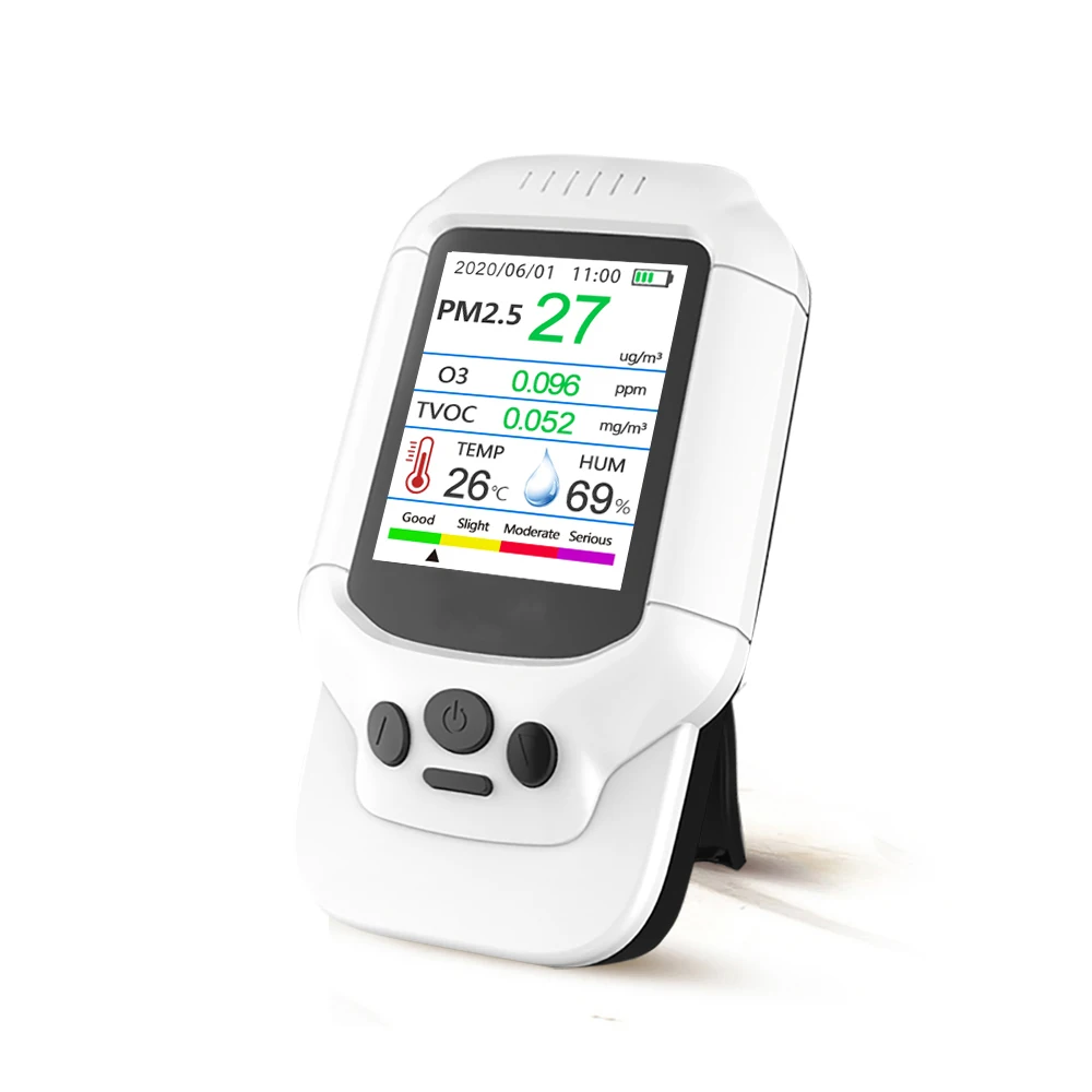 Portable Ozone Meter O3 Detector 0-5ppm Range O3 Tester Monitor Air Quality Detector TVOC PM2.5 Analyzer Sensor Gas Detector
Portable Ozone Meter O3 Detector 0-5ppm Range O3 Tester Monitor Air Quality Detector TVOC PM2.5 Analyzer Sensor Gas Detector