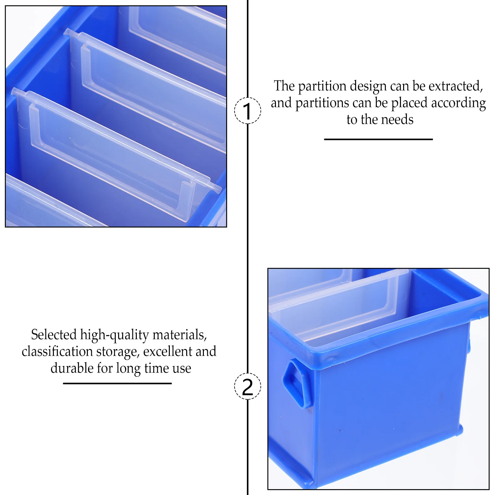 Screw Box Tool Storage ganizer High density Polyethylene Blue Large Durable Parts Container Classification Holder Garage Kitchen 
Screw Box Tool Storage ganizer High density Polyethylene Blue Large Durable Parts Container Classification Holder Garage Kitchen