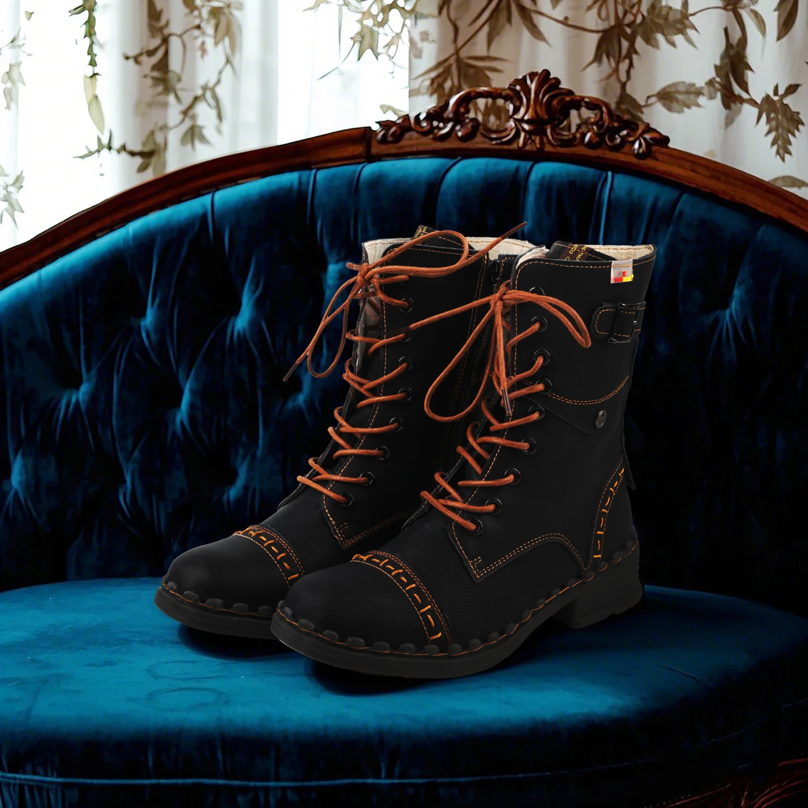 Women's Autumn Winter Vintage Fashion Solid Color Leather Boots TMA EYES New Collection Comfortable Casual Footwear
Women's Autumn Winter Vintage Fashion Solid Color Leather Boots TMA EYES New Collection Comfortable Casual Footwear