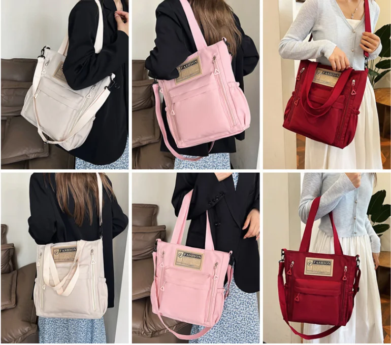 Newest Female Teens Students' Shoulder Bag Korean Style Contrast Color Handbags Stylish Nylon Korean Crossbody Shopping Bags sac
Newest Female Teens Students' Shoulder Bag Korean Style Contrast Color Handbags Stylish Nylon Korean Crossbody Shopping Bags sac