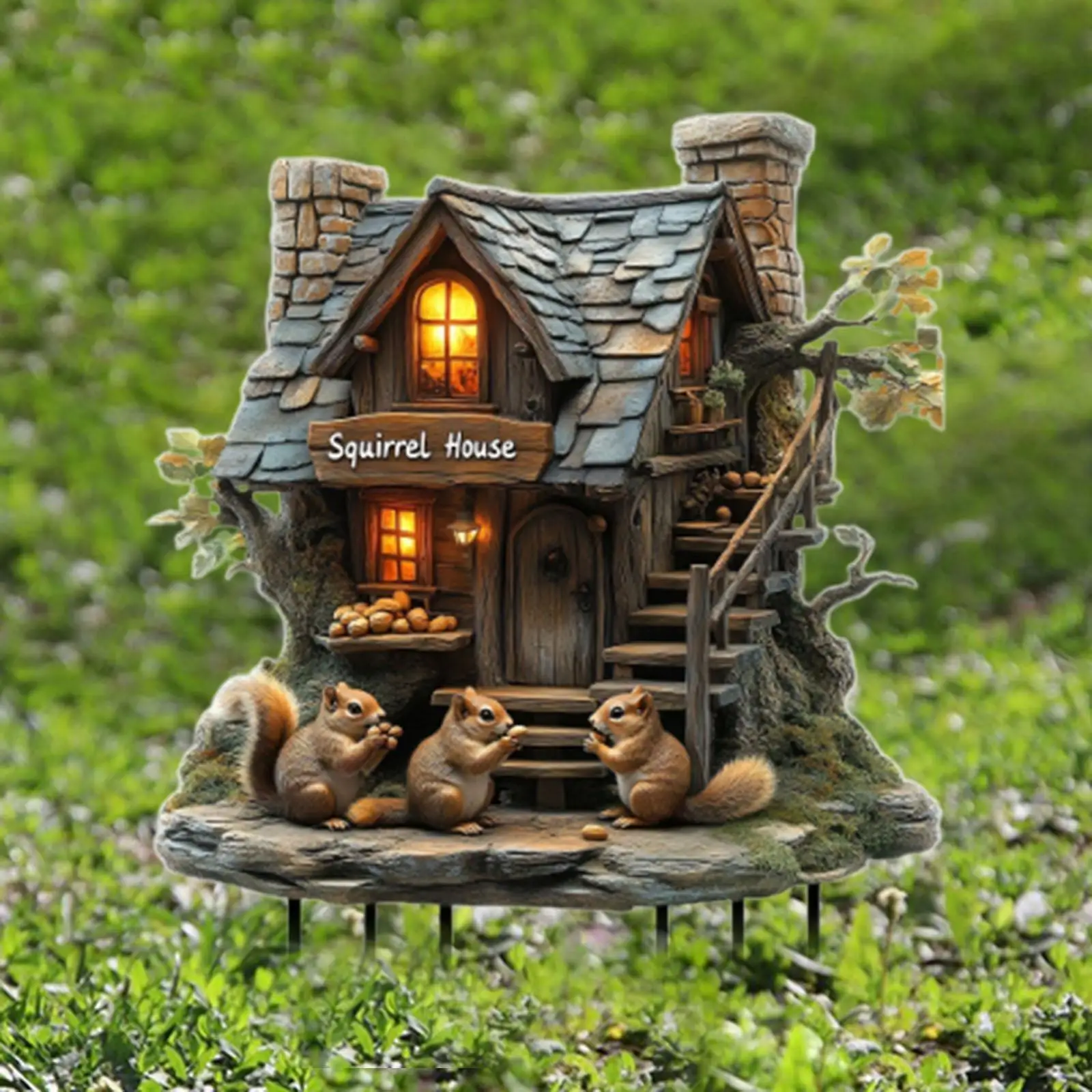 Yard Stake Acrylic Squirrel House 2D Garden Sign Outdoor Walkway Decoration for Flowerbed Backyard
Yard Stake Acrylic Squirrel House 2D Garden Sign Outdoor Walkway Decoration for Flowerbed Backyard