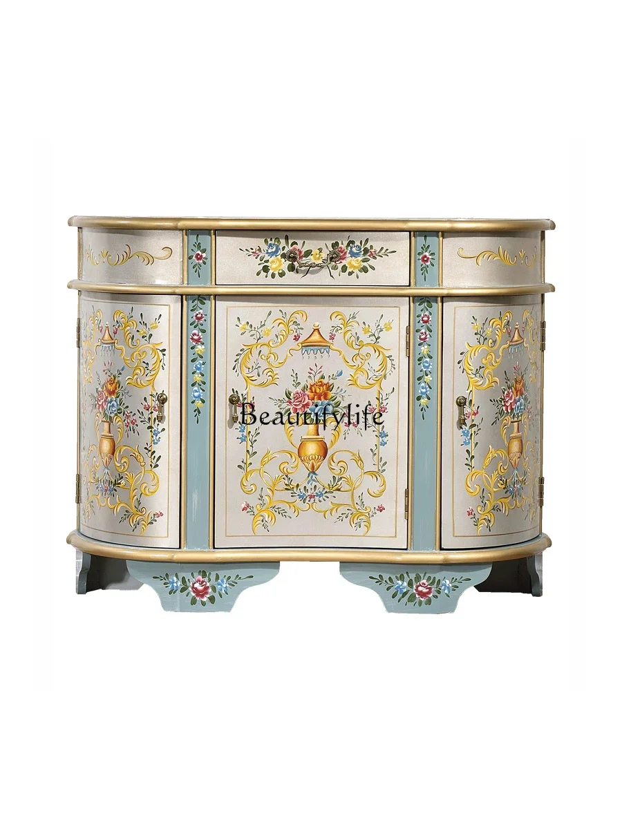 FG11American-Style Western Painted Screen Entrance Cabinet Living Room Semicircle Decoration Hallway
FG11American-Style Western Painted Screen Entrance Cabinet Living Room Semicircle Decoration Hallway