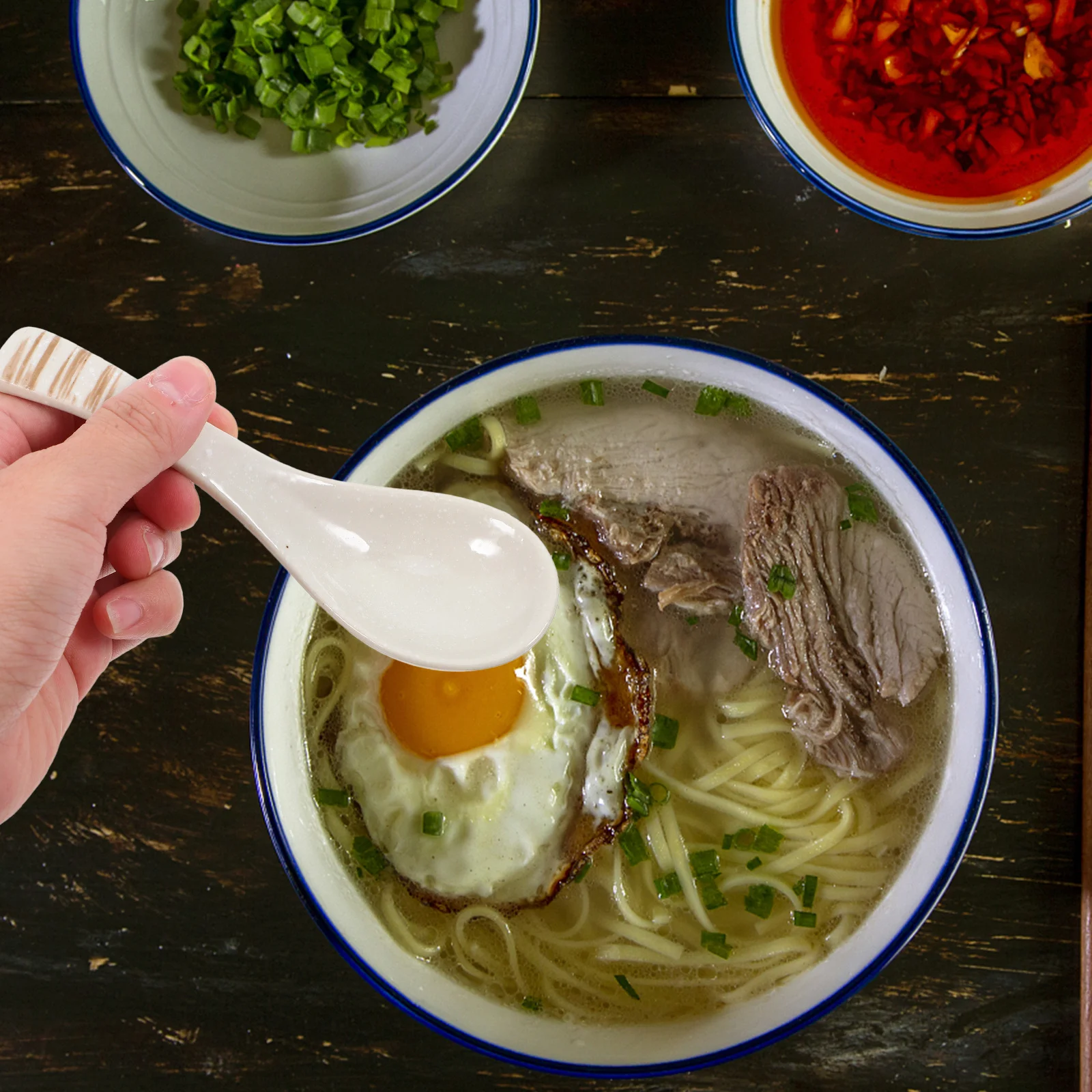 Ceramic Soup Spoon Asian Vintage Spoons Ramen Small Serving Elegant Table Setting Special Occasions Everyday Use
Ceramic Soup Spoon Asian Vintage Spoons Ramen Small Serving Elegant Table Setting Special Occasions Everyday Use