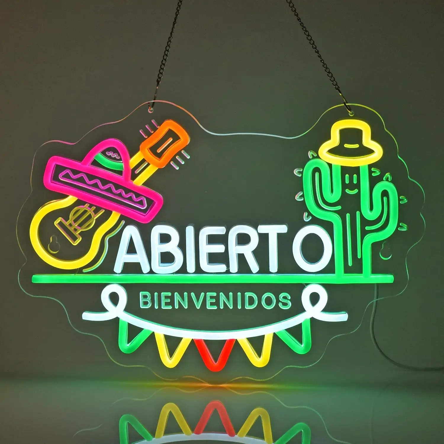 Неоновая вывеска Abierto с USB-подсветкой LED для латиноамериканских и мексиканских ресторанов, кафе, отелей, баров, магазинов, спален, декоративный, персонализированный подарок
Неоновая вывеска Abierto с USB-подсветкой LED для латиноамериканских и мексиканских ресторанов, кафе, отелей, баров, магазинов, спален, декоративный, персонализированный подарок