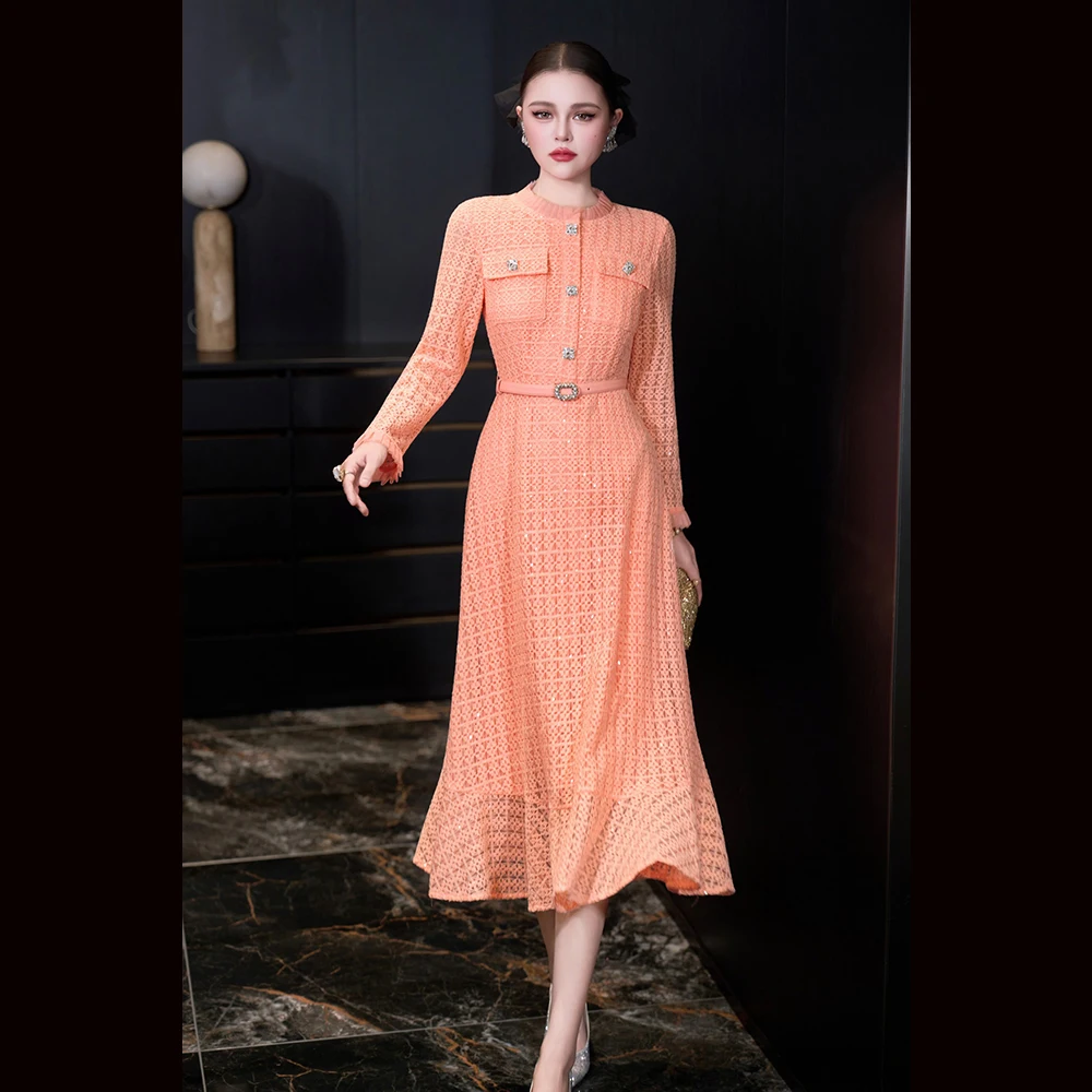 Meyyithun Women's Dress Elegant Spring & Autumn High-end Niche Designs Slim Fishtail Mid-length Dress with Lace and Sequined
Meyyithun Women's Dress Elegant Spring & Autumn High-end Niche Designs Slim Fishtail Mid-length Dress with Lace and Sequined