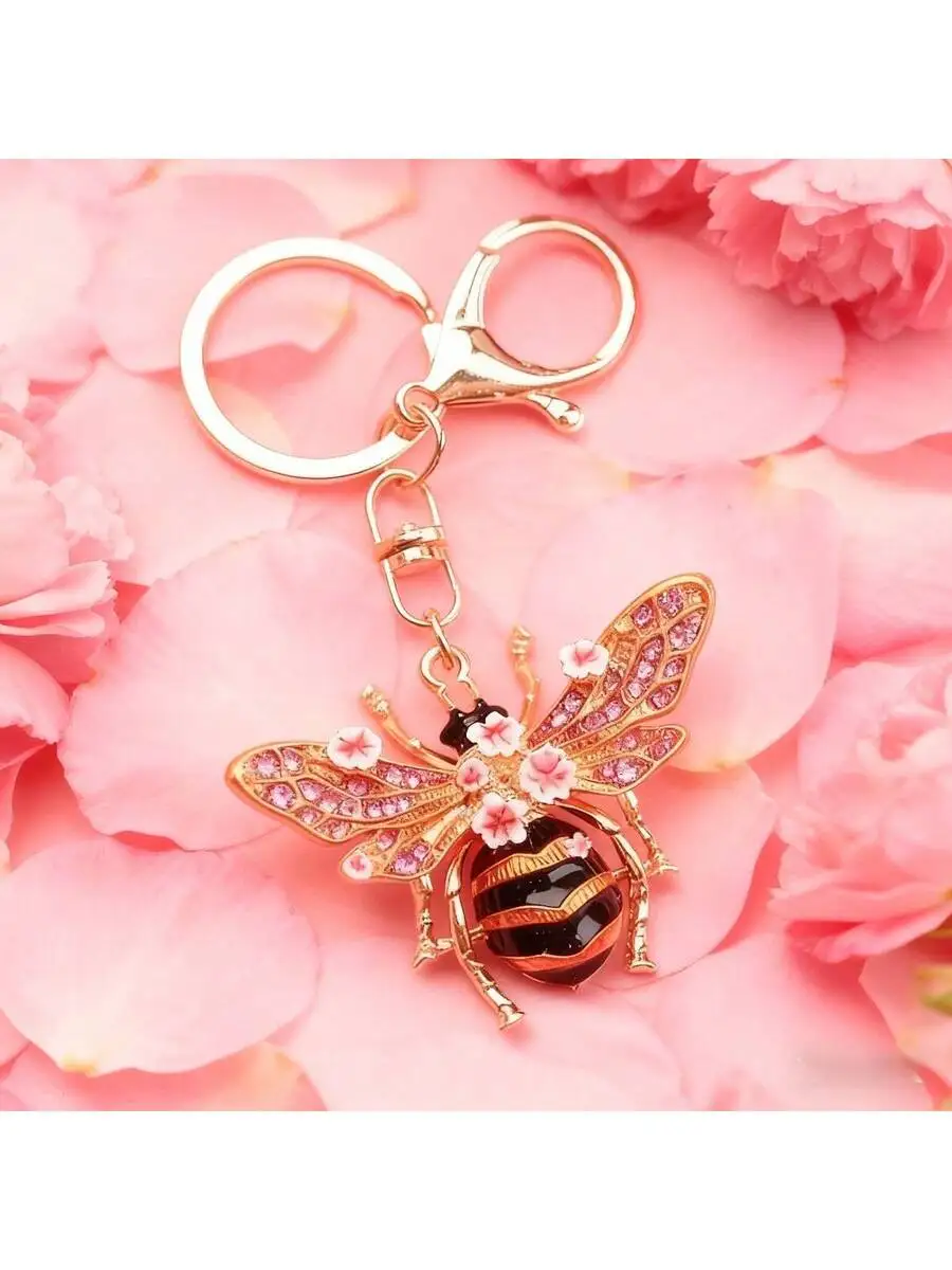 Cute Bee Rhinestone Keychain For Women And Men Daily Wear Accessory
Cute Bee Rhinestone Keychain For Women And Men Daily Wear Accessory