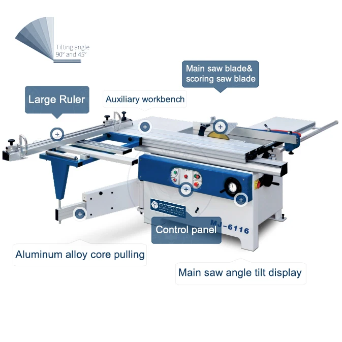 1.6m Sliding Table Saw Machine Cutting Plug-in Board
1.6m Sliding Table Saw Machine Cutting Plug-in Board