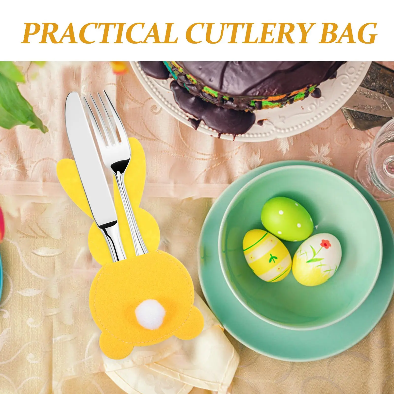 4 Pcs Rabbit Cutlery Bag Easter Decorations Tableware Pouch Set Holder Fork Bags Cloth
4 Pcs Rabbit Cutlery Bag Easter Decorations Tableware Pouch Set Holder Fork Bags Cloth