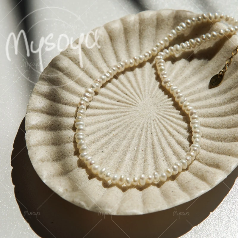 MYSOYA 3-4mm White Freshwater Pearl Necklace for Friends, Suitable for Daily/ Wedding/ Mother's Day/ Father's Day Gift A0594
MYSOYA 3-4mm White Freshwater Pearl Necklace for Friends, Suitable for Daily/ Wedding/ Mother's Day/ Father's Day Gift A0594