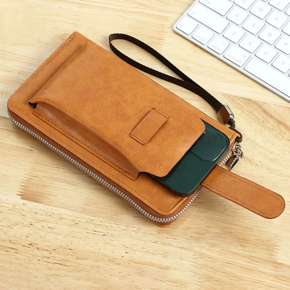 Multifunction Men's Long Wallet Zipper PU Leather Clutch Phone Bag Solid Color Money Clip Business Coin Purse Outdoor
Multifunction Men's Long Wallet Zipper PU Leather Clutch Phone Bag Solid Color Money Clip Business Coin Purse Outdoor