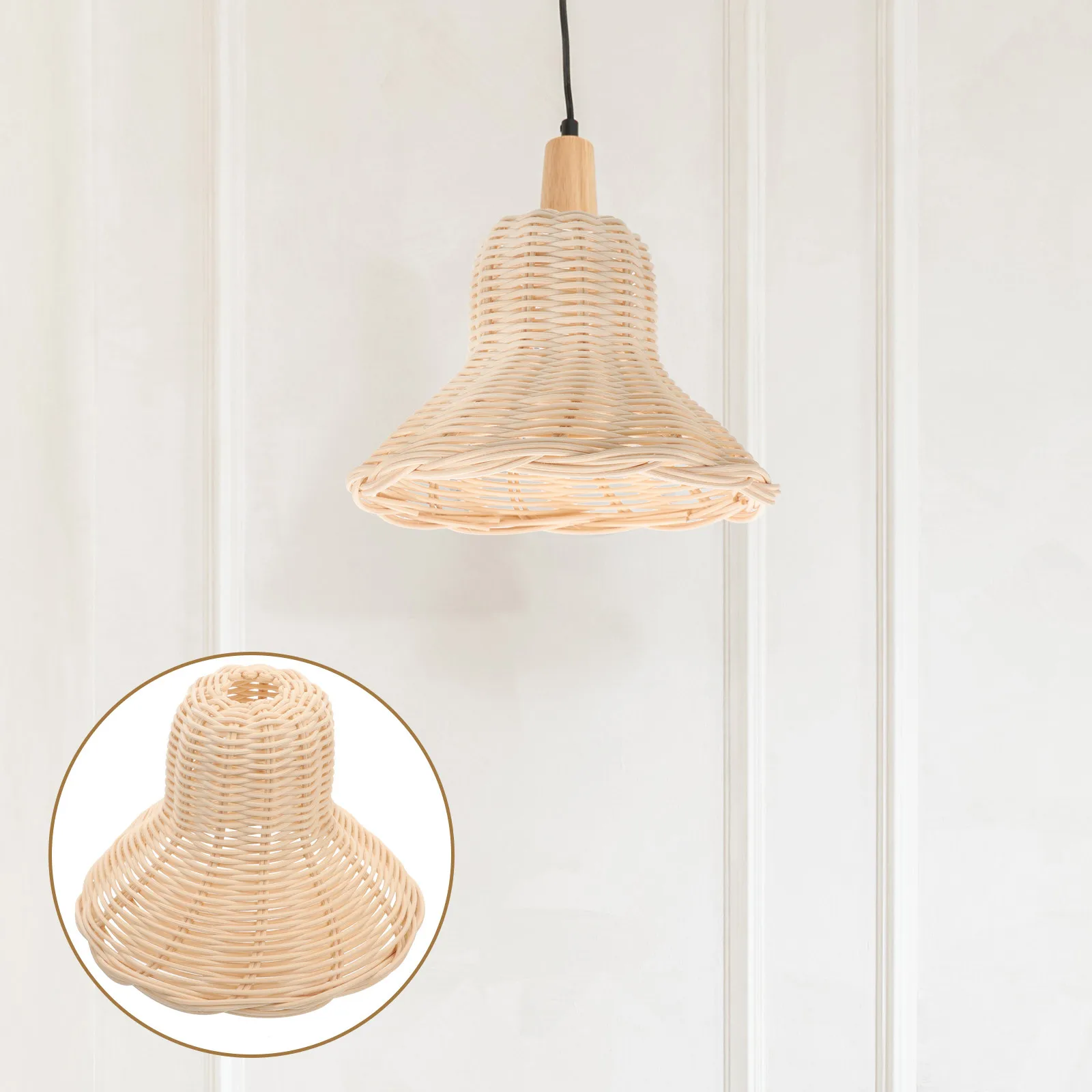 Rattan Woven Pendant Lamp Shade Hanging Light Cover Rustic Decorative Lamp Shade for Bedroom Living Room Restaurant
Rattan Woven Pendant Lamp Shade Hanging Light Cover Rustic Decorative Lamp Shade for Bedroom Living Room Restaurant