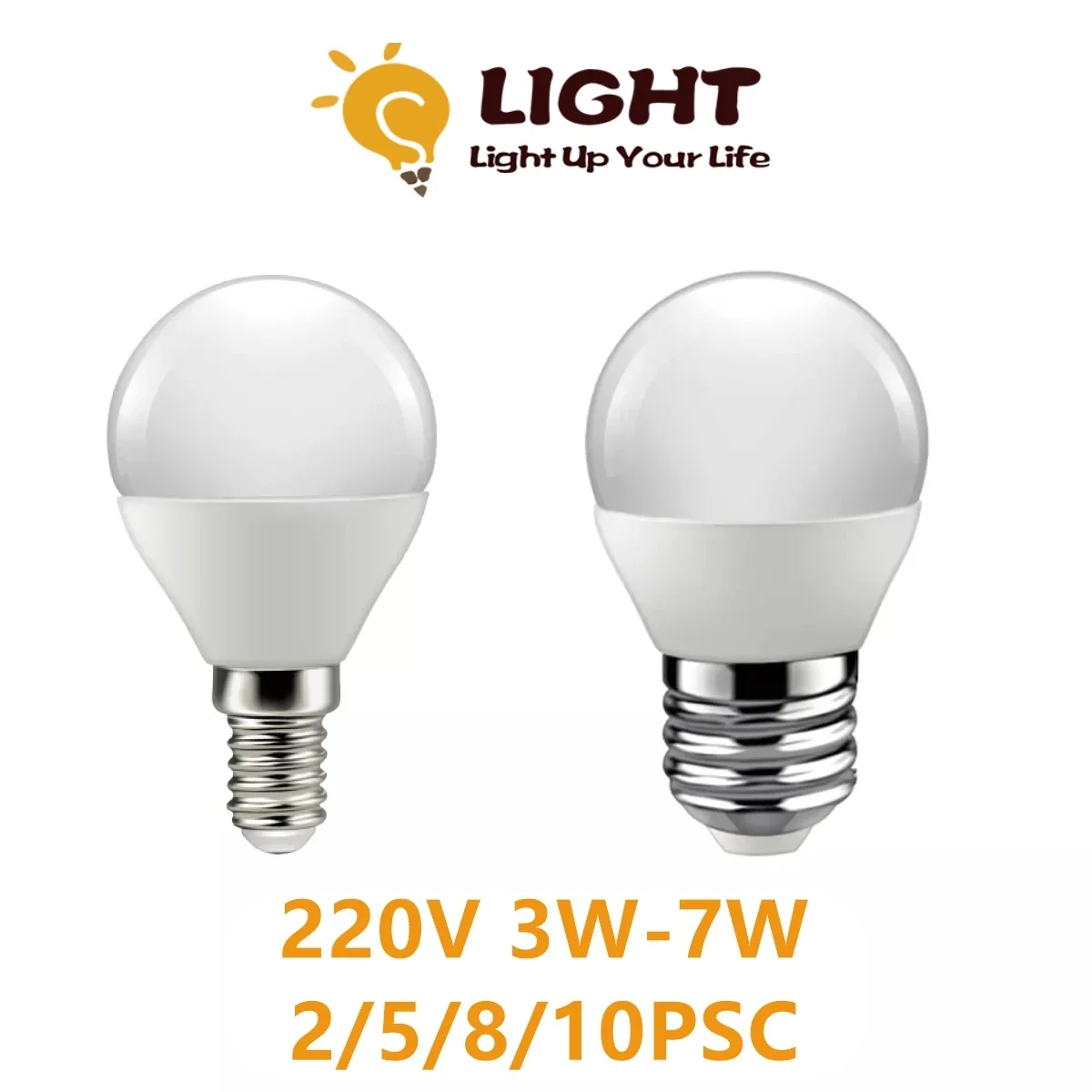 2/10PC LED ball bulb G45 220V 3W-7W Stasmless high lumen warm white light for chandelier down lamp crystal lamp kitchen bathroom
2/10PC LED ball bulb G45 220V 3W-7W Stasmless high lumen warm white light for chandelier down lamp crystal lamp kitchen bathroom