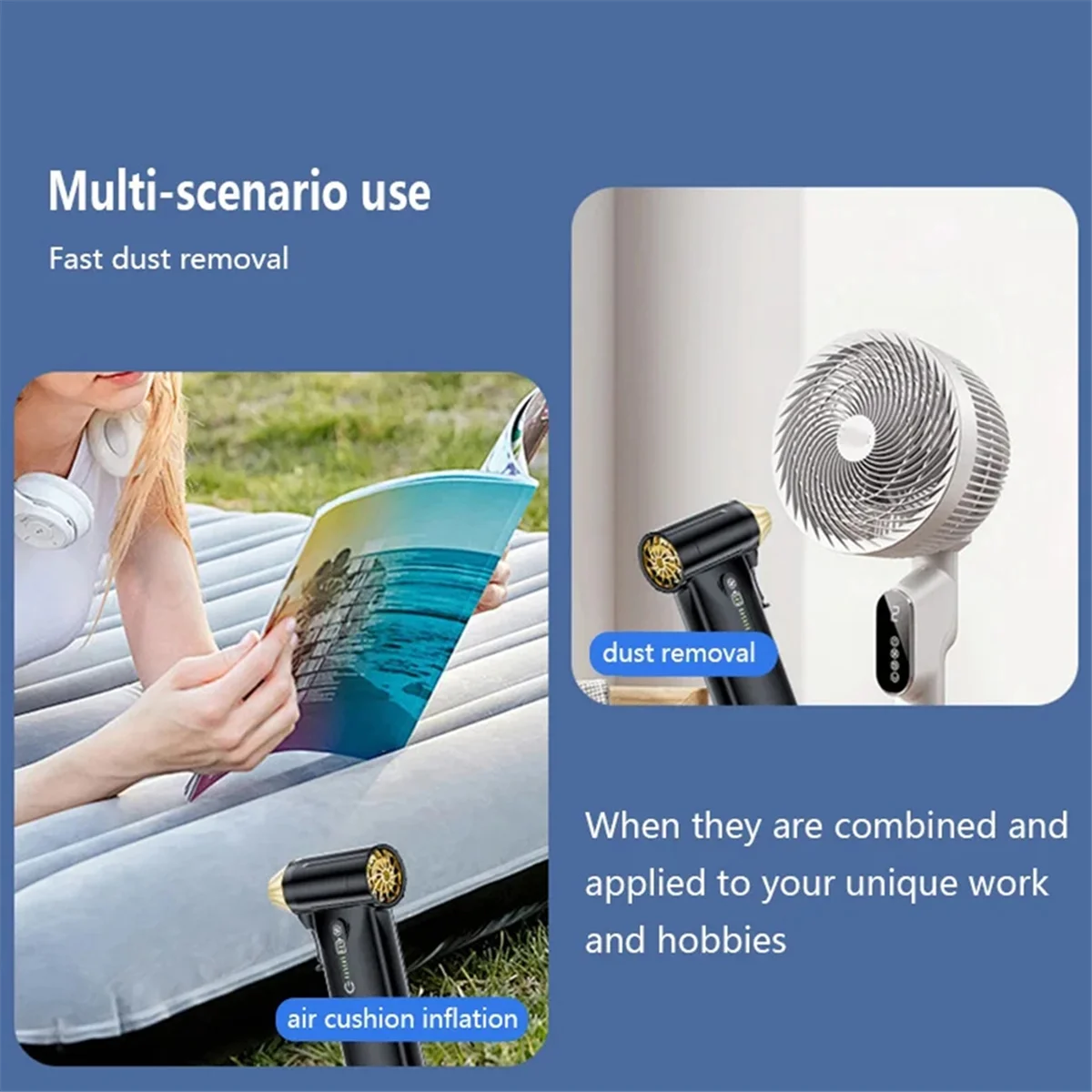 HHTL New 130000RPM Hurricane Handheld Dust Blower Can Be Used for Snow Blowing, Barbecue Assistance, Car Cleaning
HHTL New 130000RPM Hurricane Handheld Dust Blower Can Be Used for Snow Blowing, Barbecue Assistance, Car Cleaning