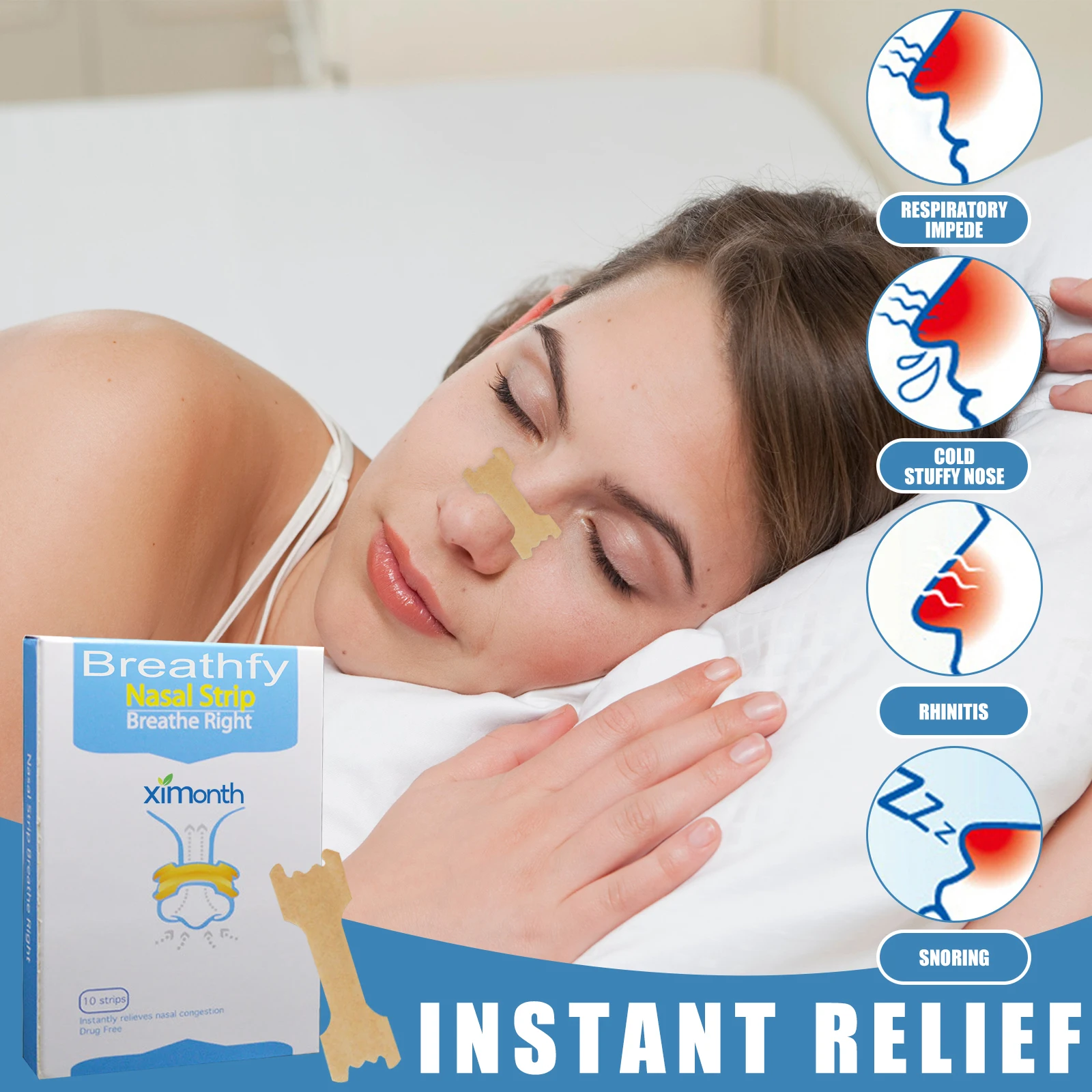 Anti Snoring Nasal Strips Clear Nasal Congestion Prevent Snoring Improve Sleep Quality Enhance Breathing Nasal Dilator Patches
Anti Snoring Nasal Strips Clear Nasal Congestion Prevent Snoring Improve Sleep Quality Enhance Breathing Nasal Dilator Patches