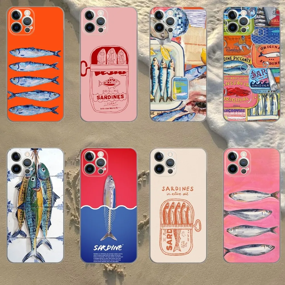 Funny Sardine Pattern Phone Case For iPhone 16 15 14 13 12 11 Pro Max Mini X XS SE 7 8 Plus 16E Shockproof Non-Slip Soft Cover
Funny Sardine Pattern Phone Case For iPhone 16 15 14 13 12 11 Pro Max Mini X XS SE 7 8 Plus 16E Shockproof Non-Slip Soft Cover