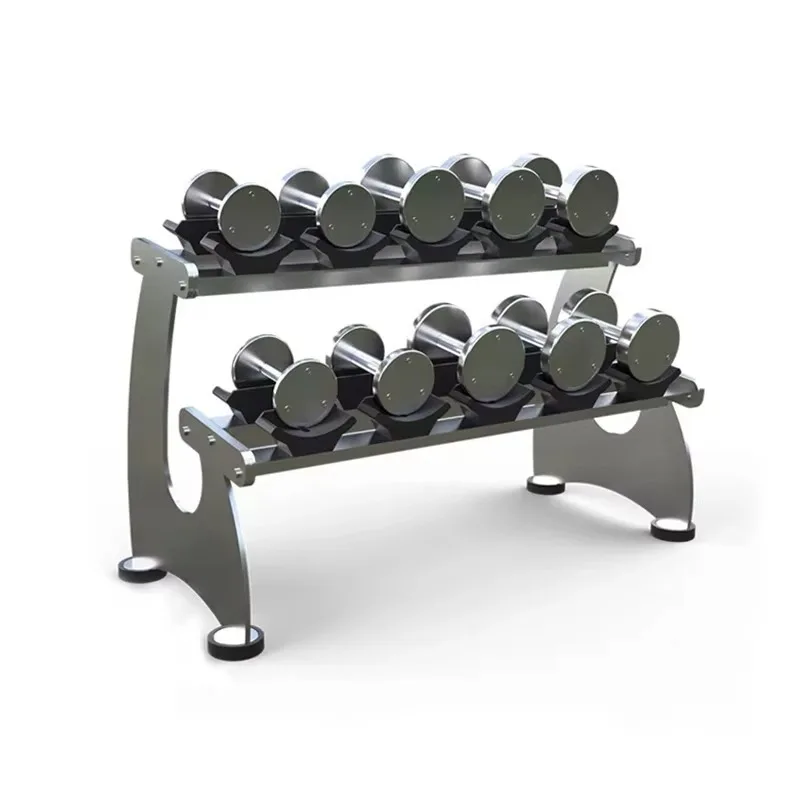 2-Tier Steel Dumbbell Storage Rack Polished Surface Stable Build For Commercial Fitness Equipment Use Best Choice
2-Tier Steel Dumbbell Storage Rack Polished Surface Stable Build For Commercial Fitness Equipment Use Best Choice