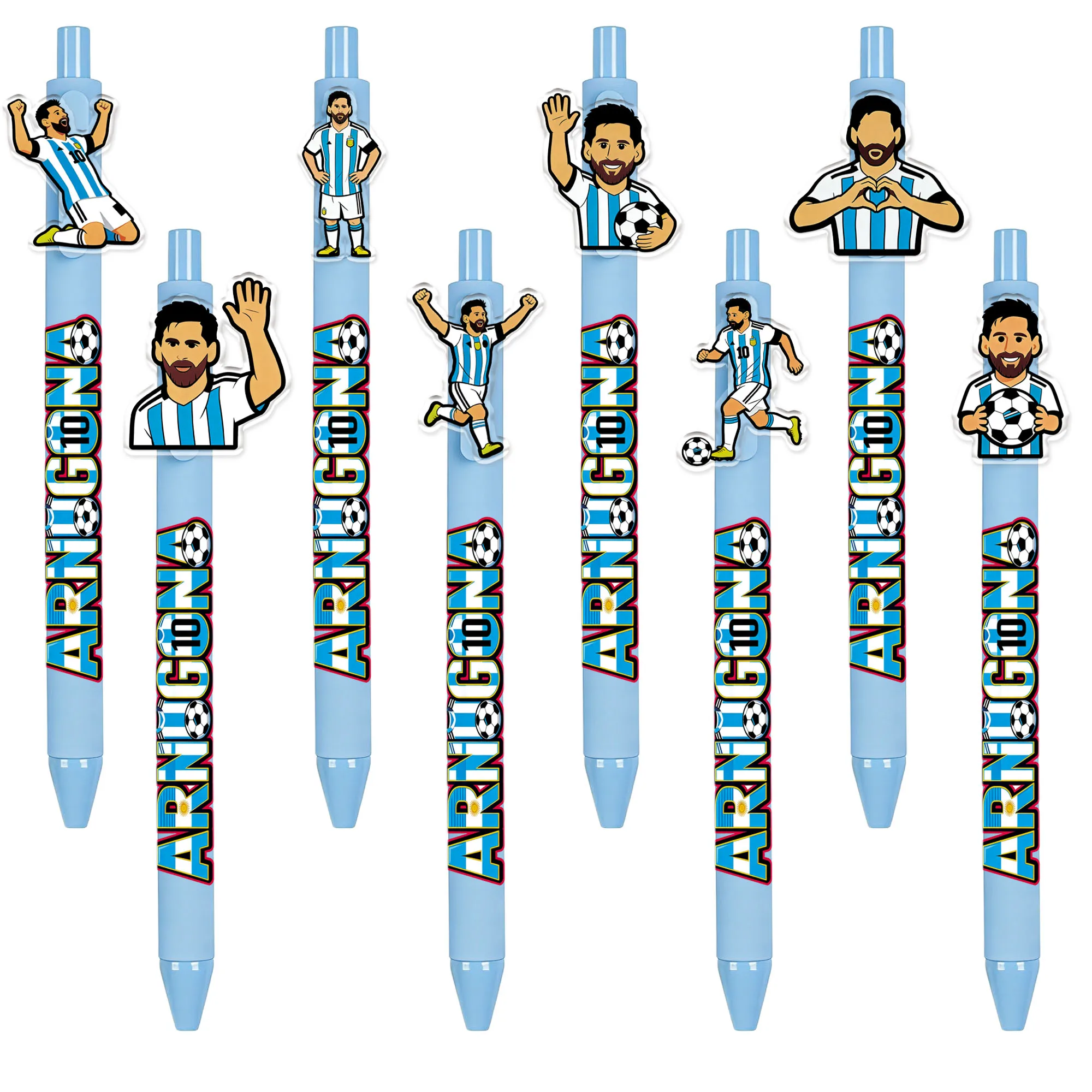 8 pieces / 16 pieces football enthusiast ballpoint pens. Fans' collection writing pens. Gifts for football lovers.
8 pieces / 16 pieces football enthusiast ballpoint pens. Fans' collection writing pens. Gifts for football lovers.
