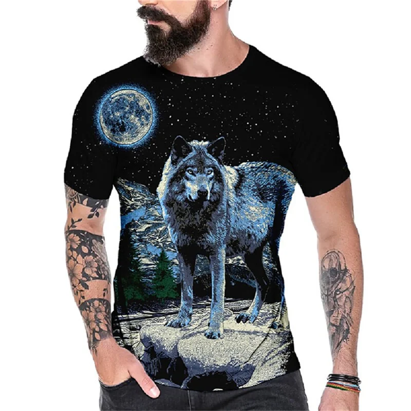 Animal Element Graphic t shirts Dazzling Cool Tee Shirt Casual Neat and tidy Men's Clothing Round Neck Loose Breathable Clothing
Animal Element Graphic t shirts Dazzling Cool Tee Shirt Casual Neat and tidy Men's Clothing Round Neck Loose Breathable Clothing