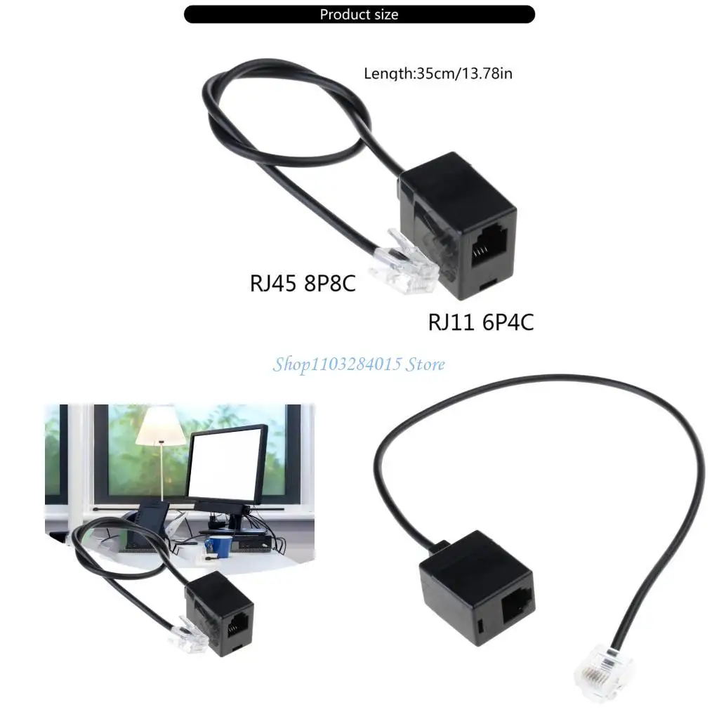 R6FF RJ45 Ethernet to RJ11 Conversion Cable RJ45 to RJ11 Adapter Cord for Office Use
R6FF RJ45 Ethernet to RJ11 Conversion Cable RJ45 to RJ11 Adapter Cord for Office Use