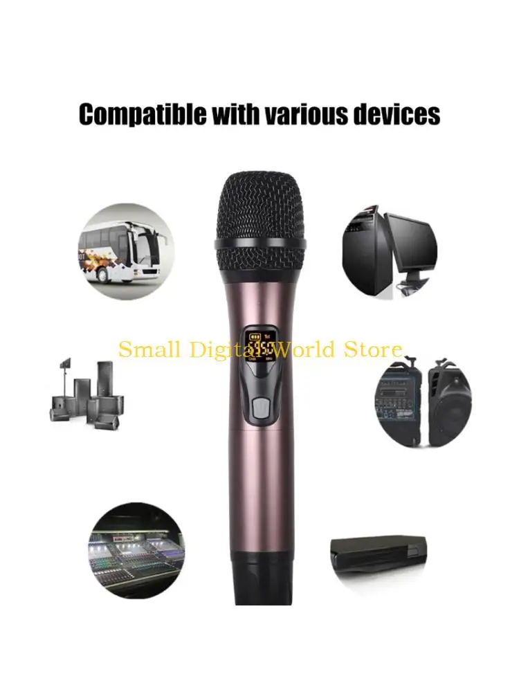 77UB Rechargeable Metal Wireless Handheld Microphones 30M Long Distance 1/4" Sound Plugs Play For PA System Live Streaming
77UB Rechargeable Metal Wireless Handheld Microphones 30M Long Distance 1/4" Sound Plugs Play For PA System Live Streaming