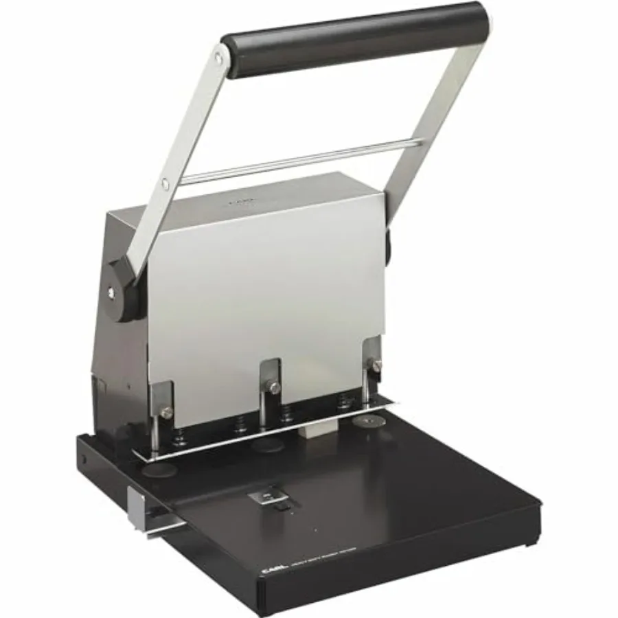 Heavy Duty Paper Punch 3 Hole, 300 sheet, Black And Sier
Heavy Duty Paper Punch 3 Hole, 300 sheet, Black And Sier