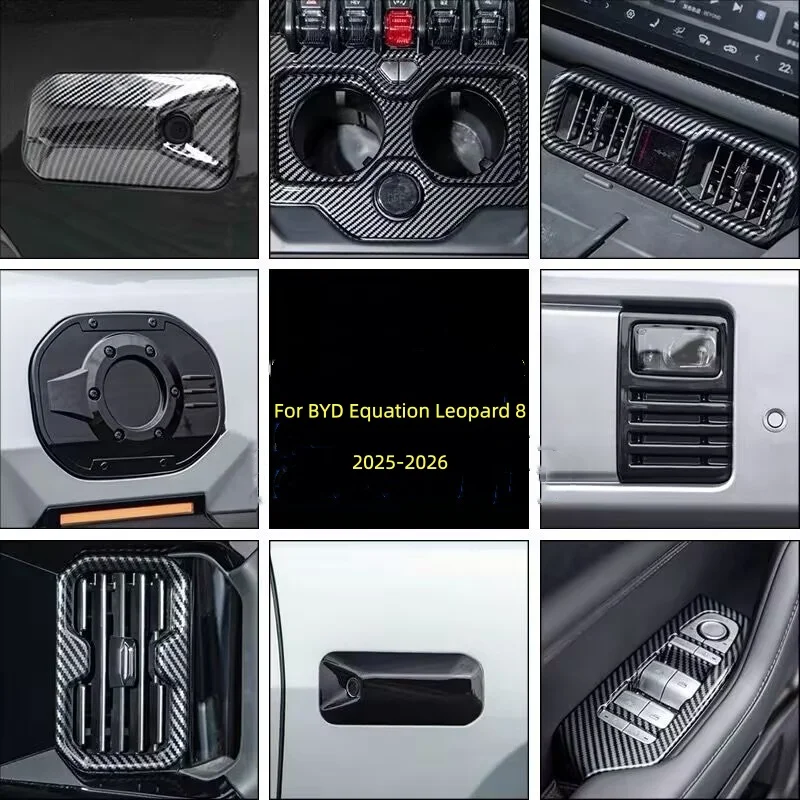 For BYD Equation Leopard 8 2025 center console panel outlet interior decoration appearance modified accessories automot
For BYD Equation Leopard 8 2025 center console panel outlet interior decoration appearance modified accessories automot