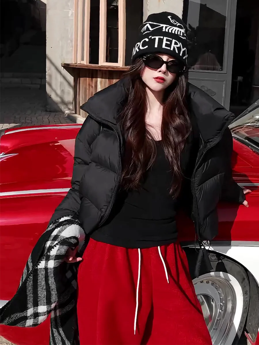 New National Stand 90 White Du down ort Puffer Jaet Women's Winter Stand Collar Bread Sle Lightweight Warm Outerwear
New National Stand 90 White Du down ort Puffer Jaet Women's Winter Stand Collar Bread Sle Lightweight Warm Outerwear