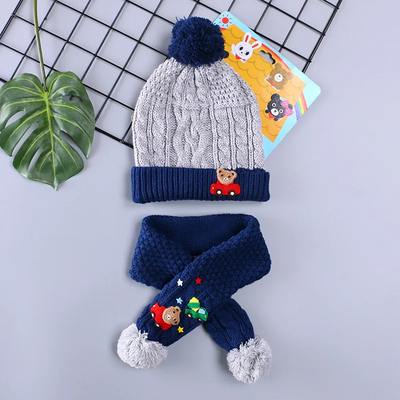 Japanese Trendy Brand Winter Thickened Warm Children's Hat Scarf Set Wool Hat Baby Accessories Boys Hats Girls Scarfs
Japanese Trendy Brand Winter Thickened Warm Children's Hat Scarf Set Wool Hat Baby Accessories Boys Hats Girls Scarfs