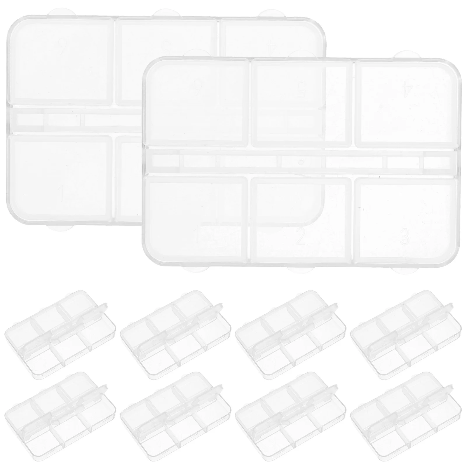 10pcs Nail Charm Organizer Box Multi-Grid Transparent Plastic Storage For Rhinestones Beads Art Supplies Craft Jewelry Holder
10pcs Nail Charm Organizer Box Multi-Grid Transparent Plastic Storage For Rhinestones Beads Art Supplies Craft Jewelry Holder