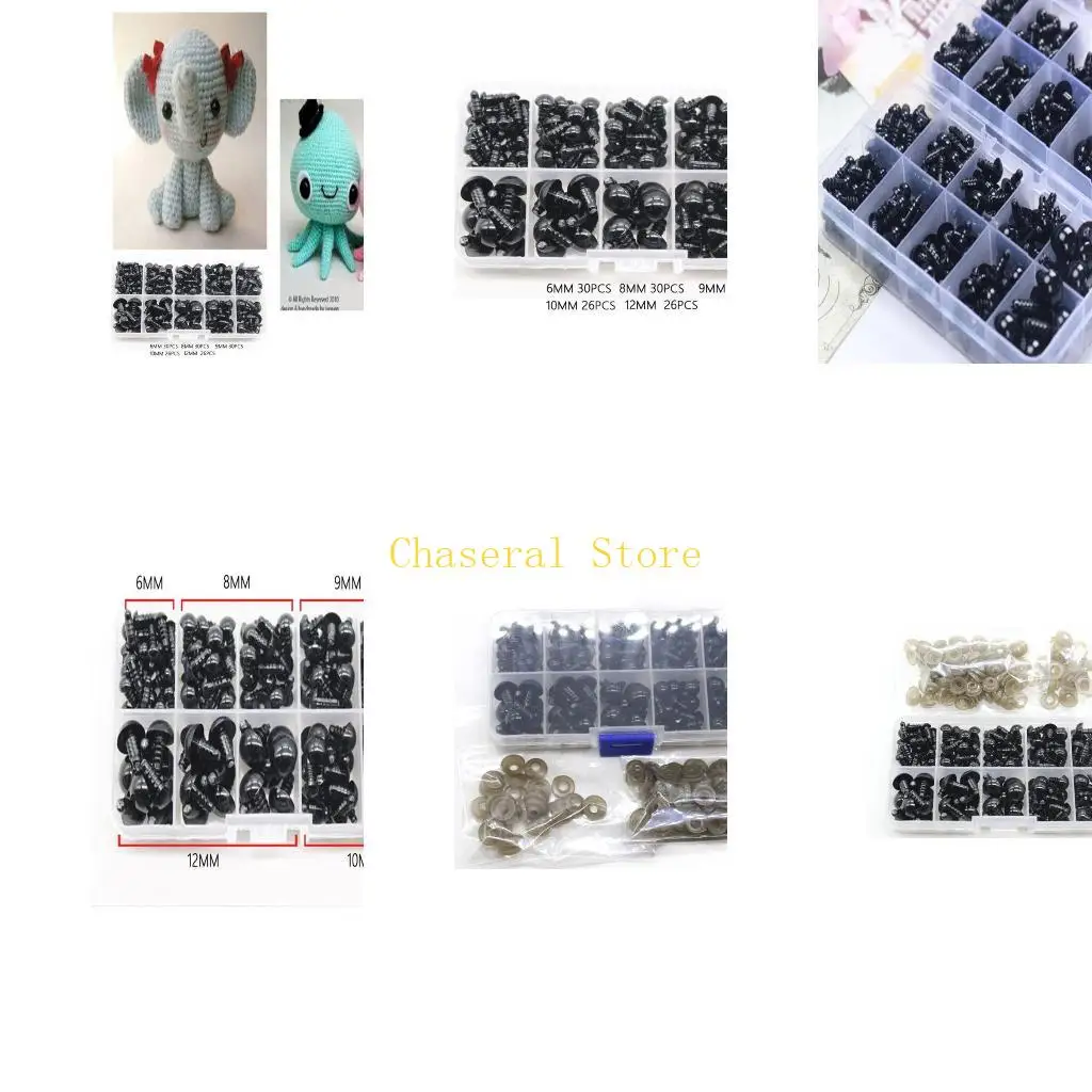 E7CE 142pcss 6-12mm for Doll Eyes Stuffed Animal & Dolls Accessories Black Plastic Screw Eyes Interactive Assembly DIY for Do
E7CE 142pcss 6-12mm for Doll Eyes Stuffed Animal & Dolls Accessories Black Plastic Screw Eyes Interactive Assembly DIY for Do