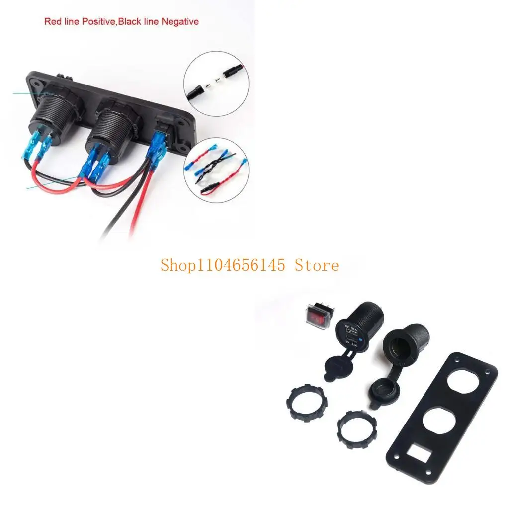 5asd 12V Car Boat Truck Dual USB Charger With Cigarette Lighter Plug Switch for Phone
5asd 12V Car Boat Truck Dual USB Charger With Cigarette Lighter Plug Switch for Phone