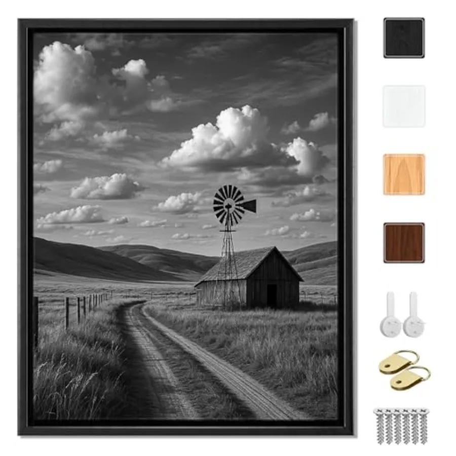 Canvas Floater Frame for 1" 1.25"Deep Gallery Wrapped Canvas, Wood-Look Floating Frame Wall Artwork for Oil Paintings, Gallery
Canvas Floater Frame for 1" 1.25"Deep Gallery Wrapped Canvas, Wood-Look Floating Frame Wall Artwork for Oil Paintings, Gallery