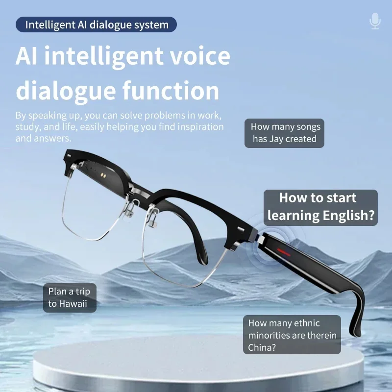 2025 New Smart Glasses AI Translation Glasses 100+ Languages Real-time Translation Bluetooth Music Smart Sunglasses Men Women
2025 New Smart Glasses AI Translation Glasses 100+ Languages Real-time Translation Bluetooth Music Smart Sunglasses Men Women
