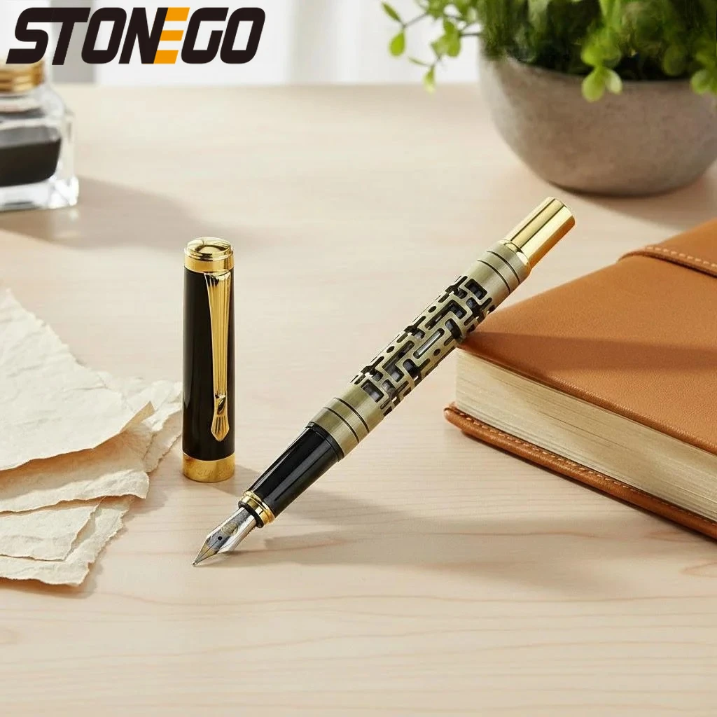 Роскошная металлическая перьевая ручка для деловых письменных работ, каллиграфии, офиса, школы, 1 шт.
Роскошная металлическая перьевая ручка для деловых письменных работ, каллиграфии, офиса, школы, 1 шт.