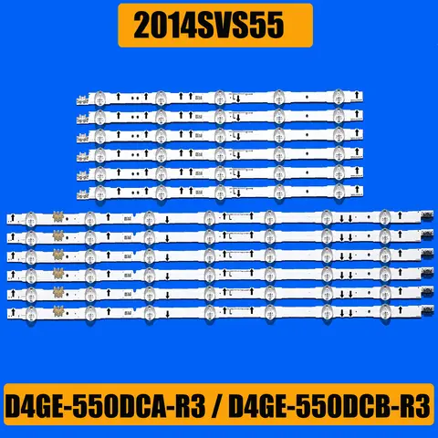 LED شريط إضاءة خلفي ل 2014SVS55 UA55J5088 UE55H5500 UE55H6200 UE55H6350 UE55H6400 UE55H6500 D4GE-550DCA-R3 D4GE-550DCB-R3
