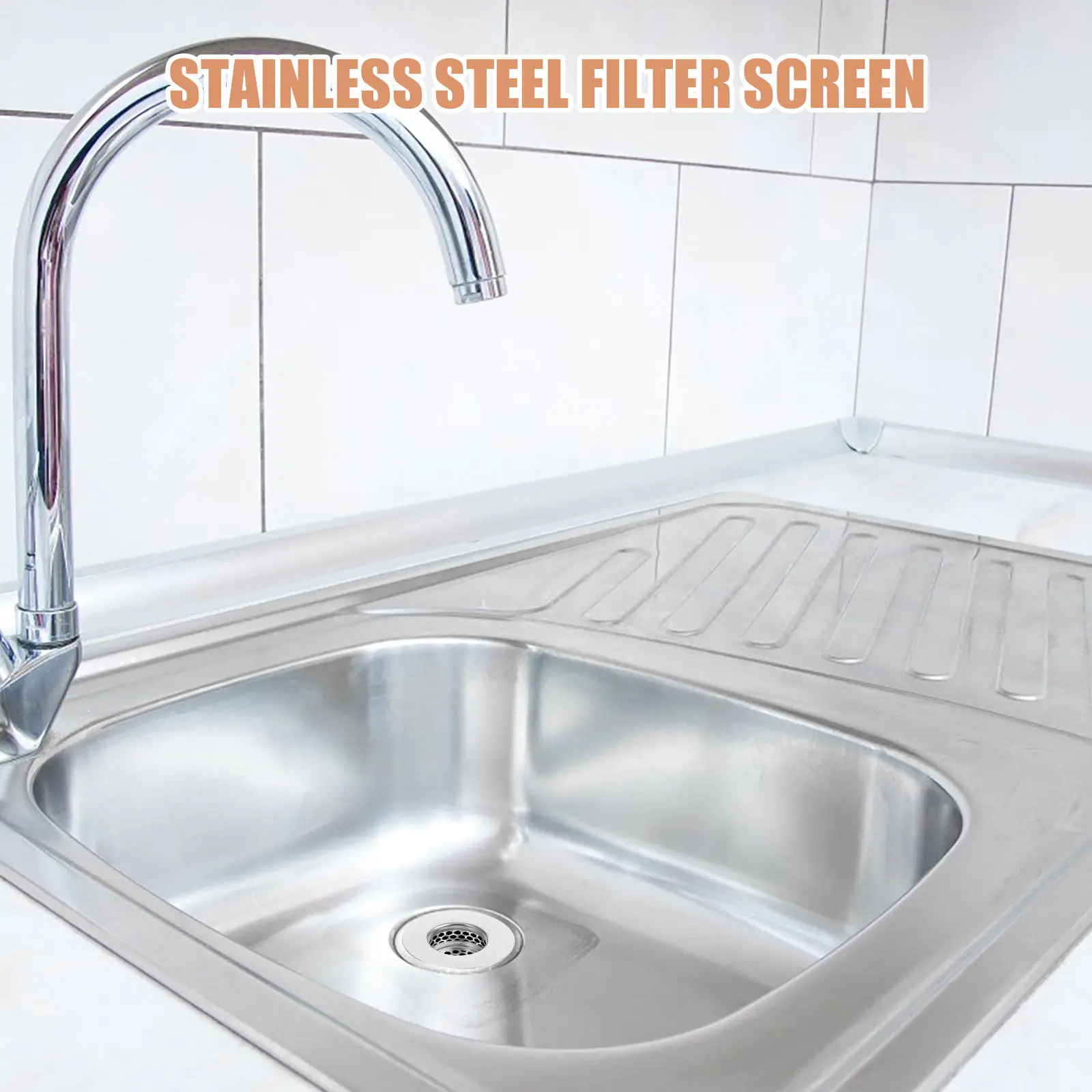 2Pcs 304 Stainless Steel Sink Drain Hair Catcher Kitchen Bathroom Strainer Bathtub Drain Cover Shower Floor Filter Stopper
2Pcs 304 Stainless Steel Sink Drain Hair Catcher Kitchen Bathroom Strainer Bathtub Drain Cover Shower Floor Filter Stopper