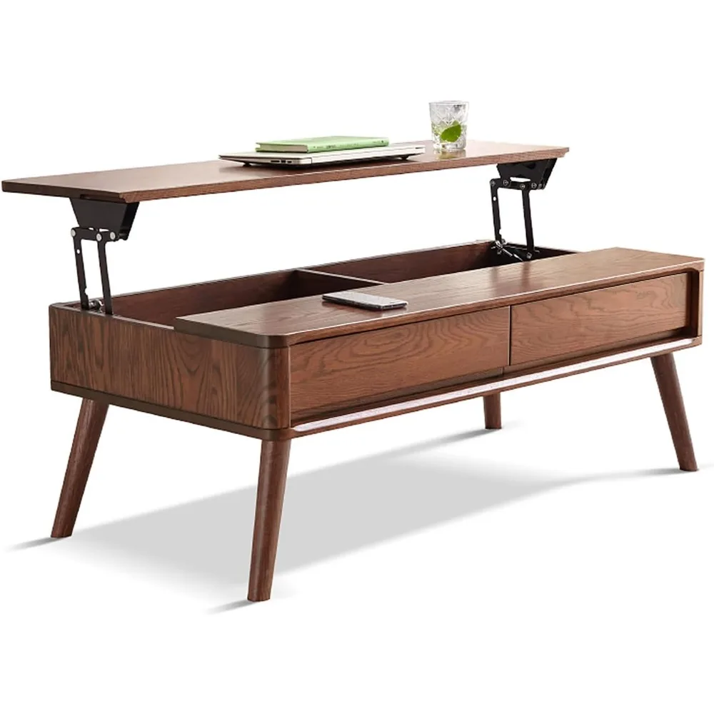 Wood Lift Top Coffee Table, Coffee Table with Drawers and Hidden Compartments
Wood Lift Top Coffee Table, Coffee Table with Drawers and Hidden Compartments