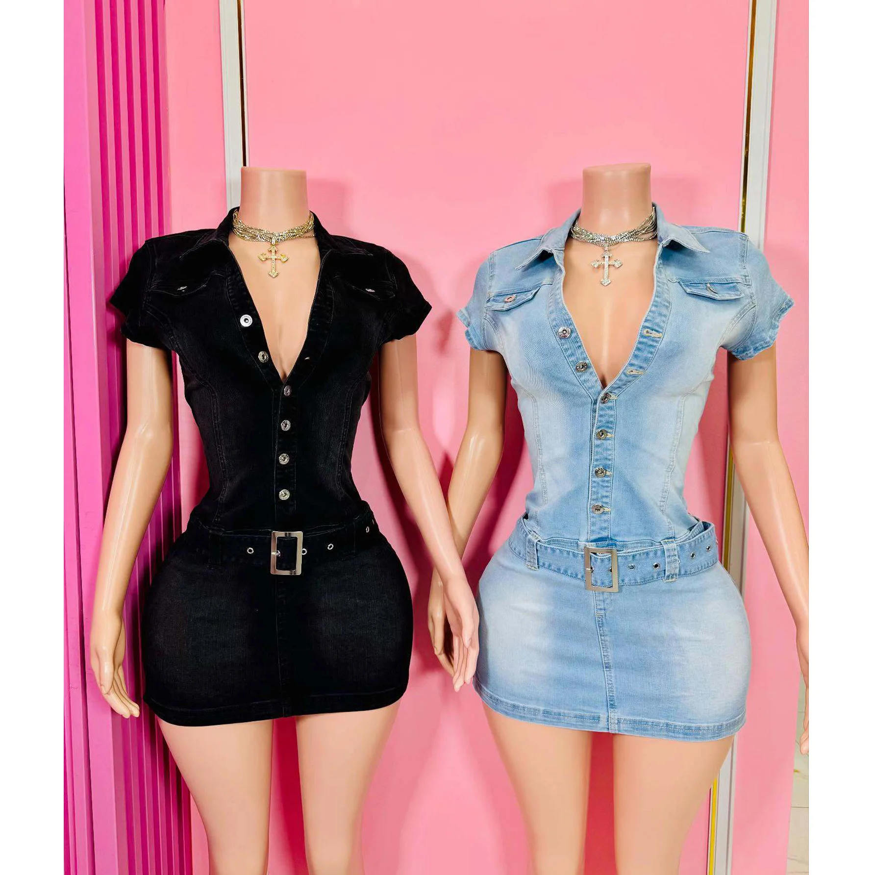 Sexy Denim Short Dress Y2K Streetwear Casual Elegant Luxury Mini Dresses 2025 Women Summer Fashion Clothes Cute Jean Belt Dress
Sexy Denim Short Dress Y2K Streetwear Casual Elegant Luxury Mini Dresses 2025 Women Summer Fashion Clothes Cute Jean Belt Dress