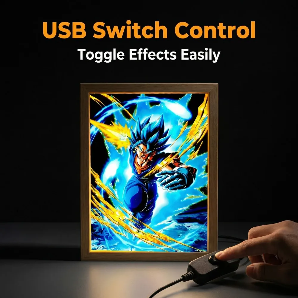 LED Light Paninting Picture Frame Vegeta Super Saiyan Blue Figure Lamp 2-in-1 Wall Desk Decoration Night lights Christmas Gifts
LED Light Paninting Picture Frame Vegeta Super Saiyan Blue Figure Lamp 2-in-1 Wall Desk Decoration Night lights Christmas Gifts