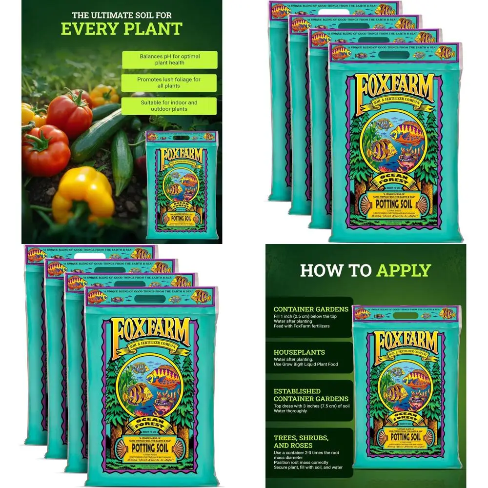 Легкий, улучшенный по аэрационным характеристикам грунт для растений, 12 кварт – идеально подходит для контейнеров, сбалансированный по pH для усвоения питательных веществ, сохранения влаги.
Легкий, улучшенный по аэрационным характеристикам грунт для растений, 12 кварт – идеально подходит для контейнеров, сбалансированный по pH для усвоения питательных веществ, сохранения влаги.