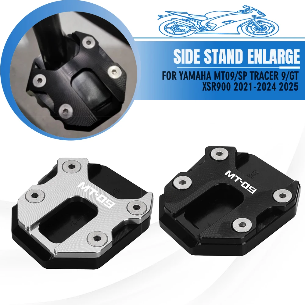 Side Stand Enlarger Kickstand Plate Pad Parts New Motorcycle Accessories For Yamaha MT09/SP TRACER 9/GT XSR900 2021-2024 2025
Side Stand Enlarger Kickstand Plate Pad Parts New Motorcycle Accessories For Yamaha MT09/SP TRACER 9/GT XSR900 2021-2024 2025