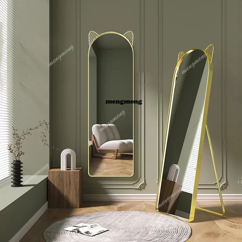 Cute Gold Mirror Luxury Bedroom Nordic Modern Vanity Full Body Wall Hanging Floor Girls Square Espelhos Living Room Decorations
Cute Gold Mirror Luxury Bedroom Nordic Modern Vanity Full Body Wall Hanging Floor Girls Square Espelhos Living Room Decorations