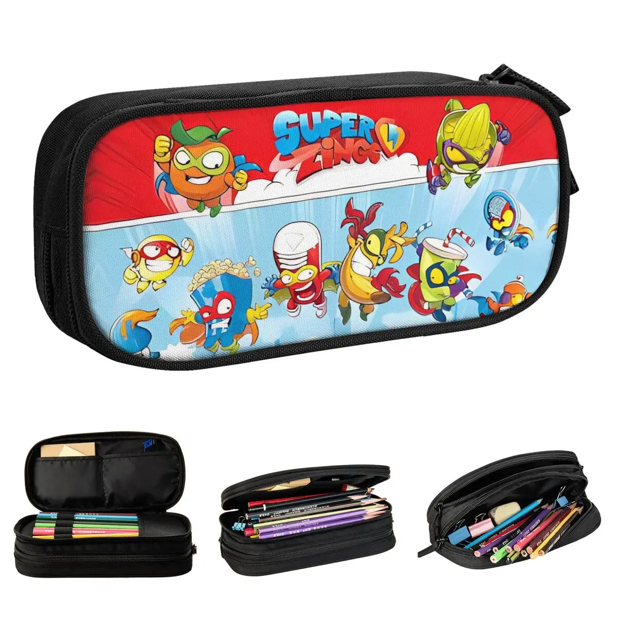 Пеналы Super Zings Adventure, креативные сумки для карандашей, студенческие большие офисные косметички для хранения, пенал
Пеналы Super Zings Adventure, креативные сумки для карандашей, студенческие большие офисные косметички для хранения, пенал