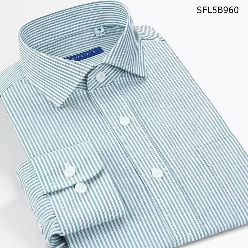 2025 Striped Shirts Men Long Sleeves Slim Fit Elegant Windsor Collar Formal Business Wedding Dress Shirt For Men High Quality
2025 Striped Shirts Men Long Sleeves Slim Fit Elegant Windsor Collar Formal Business Wedding Dress Shirt For Men High Quality