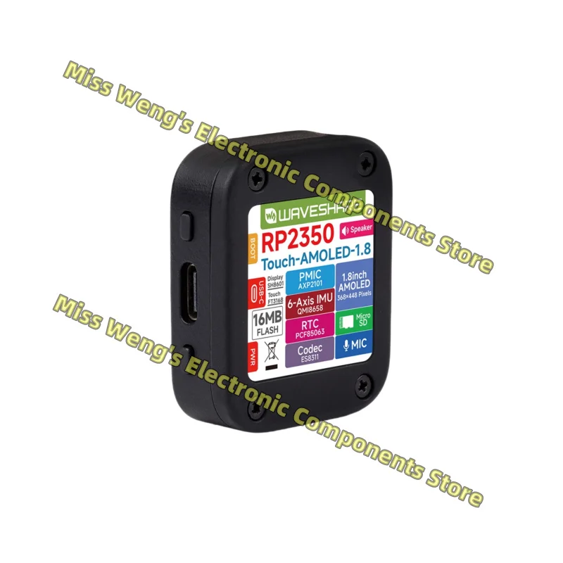 RP2350 development board embedded 1.8-inch AMOLED touch display screen , RP2350-Touch-AMOLED-1.8-EN
RP2350 development board embedded 1.8-inch AMOLED touch display screen , RP2350-Touch-AMOLED-1.8-EN