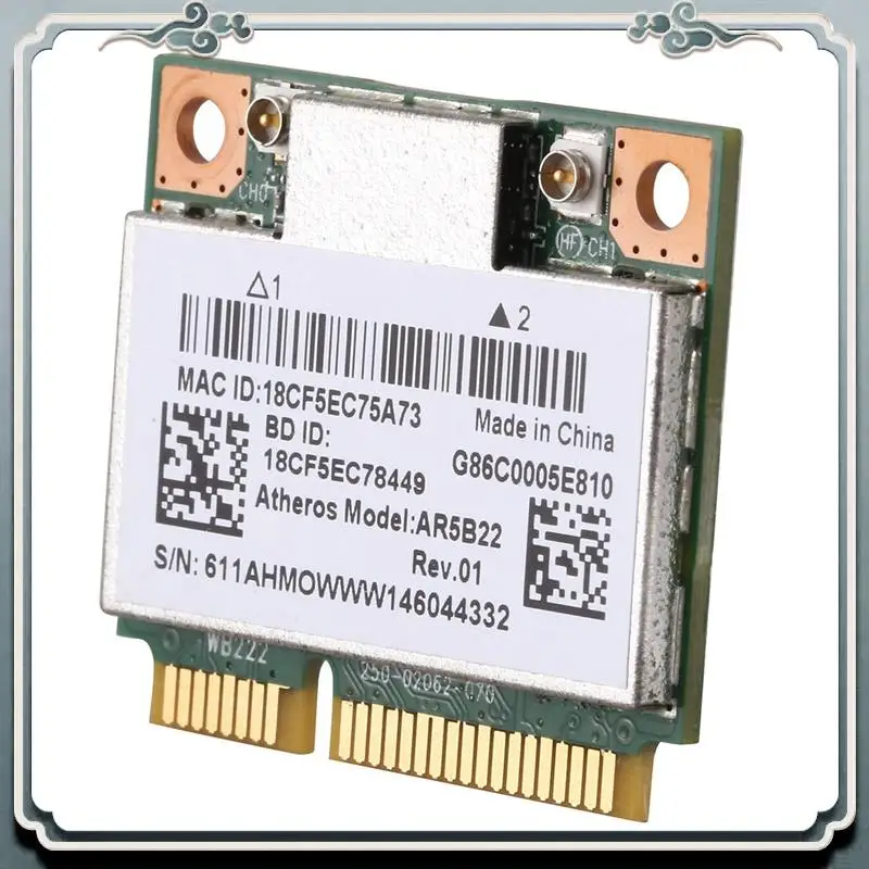 Двухдиапазонная Wi-Fi-карта премиум-класса 20X AR5B22 2,4/5 ГГц 802.11Ac Bluetooth 4,0, беспроводная карта WLAN для Lenovo Y400 Y500 Y410P S215 U330
Двухдиапазонная Wi-Fi-карта премиум-класса 20X AR5B22 2,4/5 ГГц 802.11Ac Bluetooth 4,0, беспроводная карта WLAN для Lenovo Y400 Y500 Y410P S215 U330